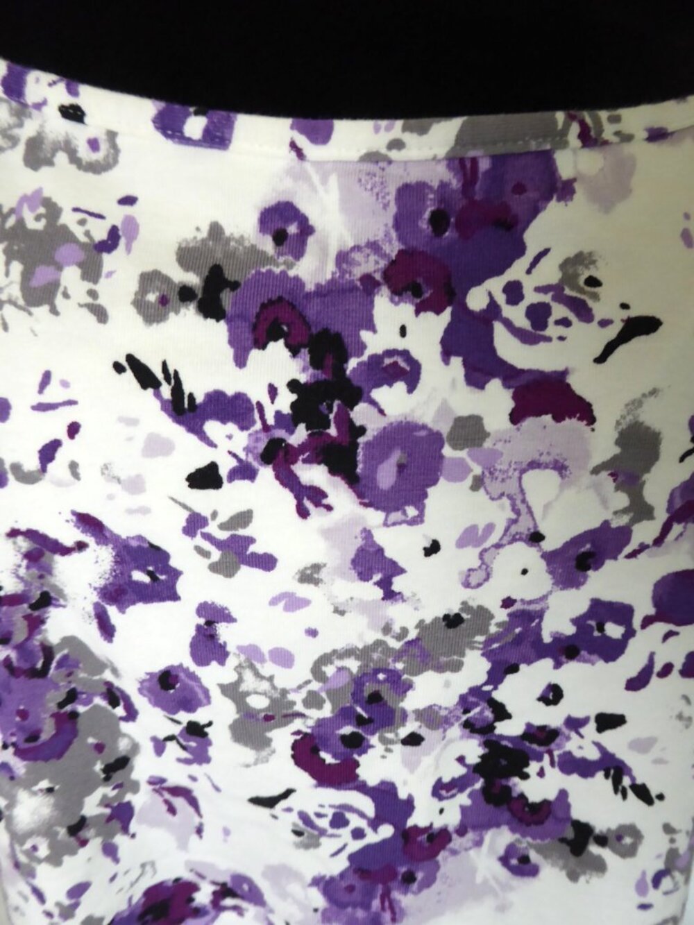 APT. 9 ESSENTIAL BRAND PURPLE FLORAL TANK TOP CAMI SHELF BRA STRETCH XL - Picture 2 of 9